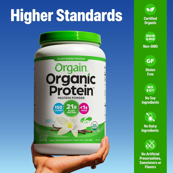 Supplement Orgain Protein powder Organic Vegan Vanilla Bean 2.03lb
