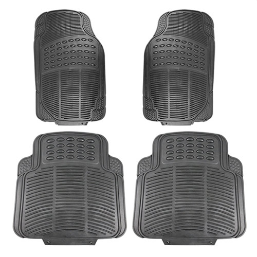 CAR MAT UNIVERSAL CRAFTEK GUC-BY-937 4PCS RUBBER BLACK 4-SEATERS +