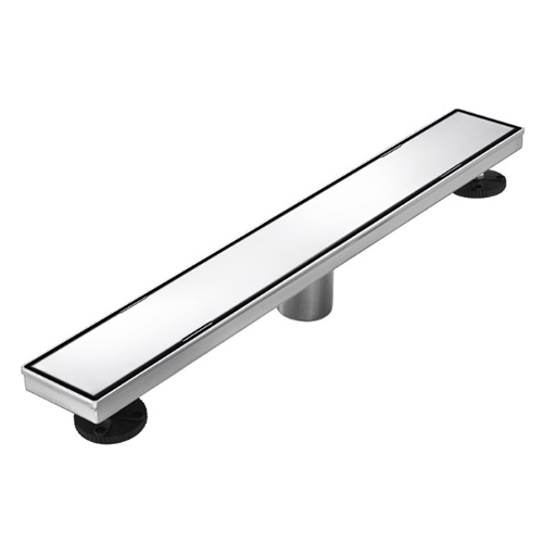 SHOWER DRAIN KIOTTO 24" LINEAR STAINLESS STEEL SILVER WITH HAIR FILTER #110S24