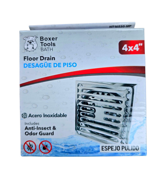 FLOOR DRAIN METAL BOXER TOOLS 4"X4" NT16530-MP