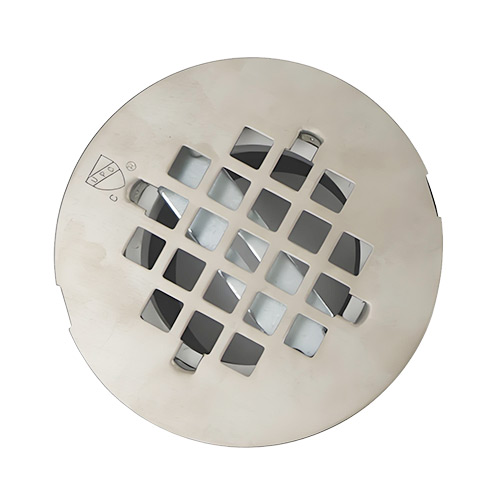 SHOWER DRAIN KIOTTO 4" PVC WITH STAINLESS STEEL TOP 2" PVC THREADED SPUD #SH50005