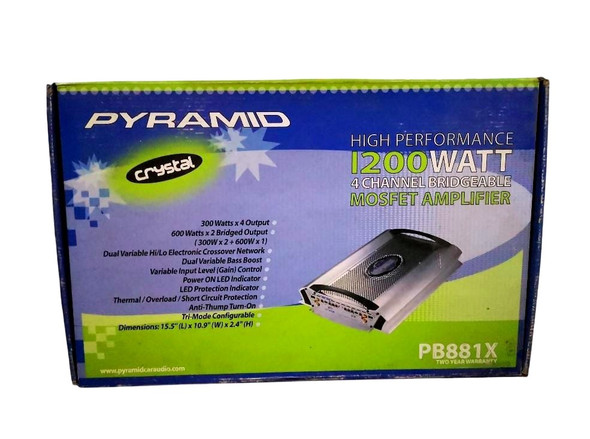 AMPLIFIER CAR PYRAMID PB881X 1200W