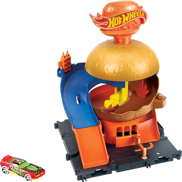 Toy Hot Wheels City Burger Drive-Thru Playset