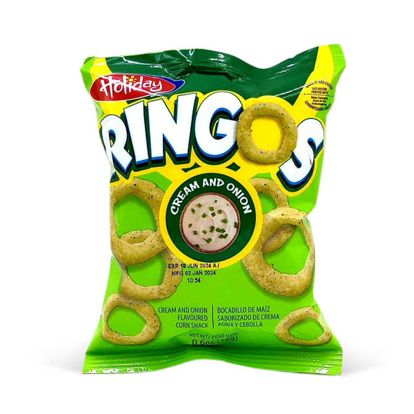 HOLIDAY RINGOS CREAM AND ONION 18G 0.6OZ
