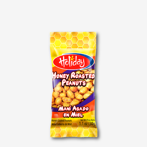 HOLIDAY HONEY ROASTED PEANUTS 1.1OZ 30G