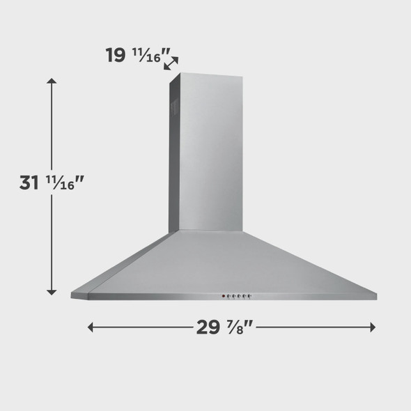 RANGE HOOD FRIGIDAIRE 30" FHWC3055LS STAINLESS STEEL