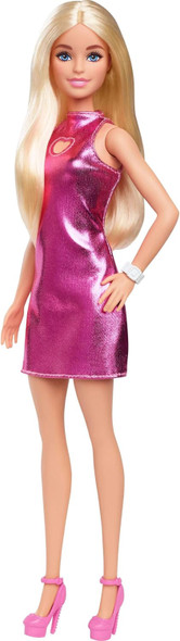 Toy Barbie Metallic Pink Minidress
