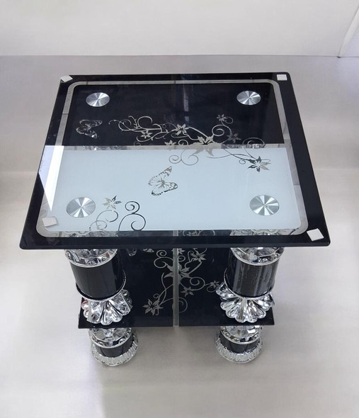 GLASS TABLE #7-1 2025 SMALL SQUARE