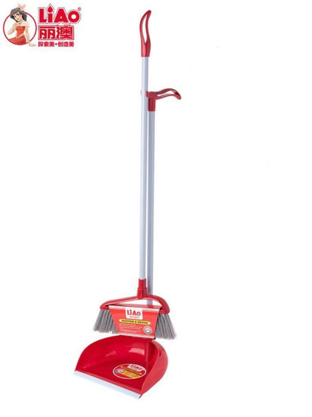 DUST PAN & BROOM LONG HANDLE LIAO C130006