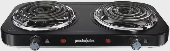HOT PLATE DOUBLE BURNER PROCTOR SILEX 34115 HOTPLATE