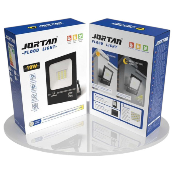 LAMP LED FLOOD 10W JORTAN JGTGD-TP10W W IP66 85-265V 50/60HZ 6500K