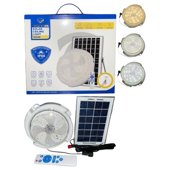 LAMP LED SOLAR CEILING 100W JORTAN JT-TYNXDD100W-Y 6500K IP66