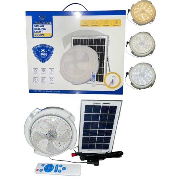 LAMP LED SOLAR CEILING 200W JORTAN JT-TYNXDD200W-Y 6500K IP66