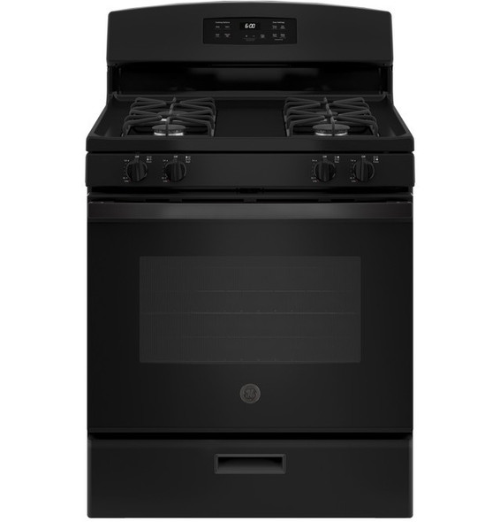 STOVE 4 BURNER GE 30" JGBS60DEKBB BLACK