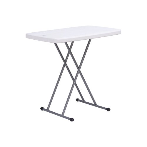 TABLE FOLDING PLASTIC WHITE ADJUSTABLE HEIGHT 2.46FT CLIFFSIDE GQT-HYSJ32 STRIGHT RECTANGLE 29.5" X 19.6" X 28"