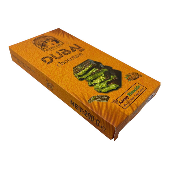 GYPSY GIRL DUBAI CHOCOLATE BAR FILLED WITH PISTACHIO 200G