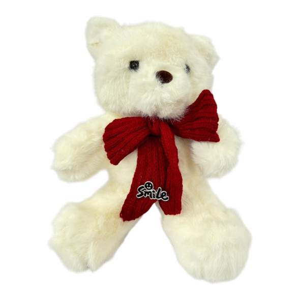 PLUSH TEDDY BEAR RED BOW SOLD EACH