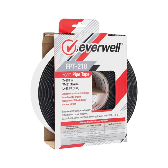 FOAM INSULATION TAPE EVERWELL FPT-210 2" X 33'