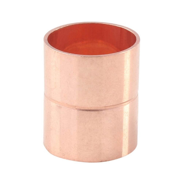 COPPER COUPLING 1/4" WITH STOP CXC EVERWELL 100-14