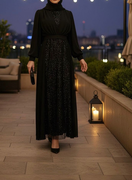 Dress Evening Occasion Black Lace