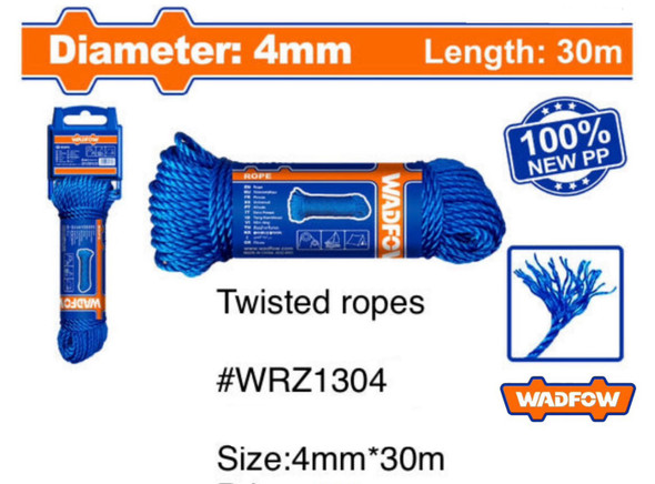 ROPE WADFOW 4MM 30METER WRZ1304 ROLL