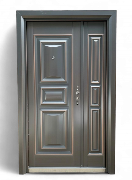 DOOR METAL WITH SIDE PANEL BROWN FDM-5823-Y52 205X118X9CM