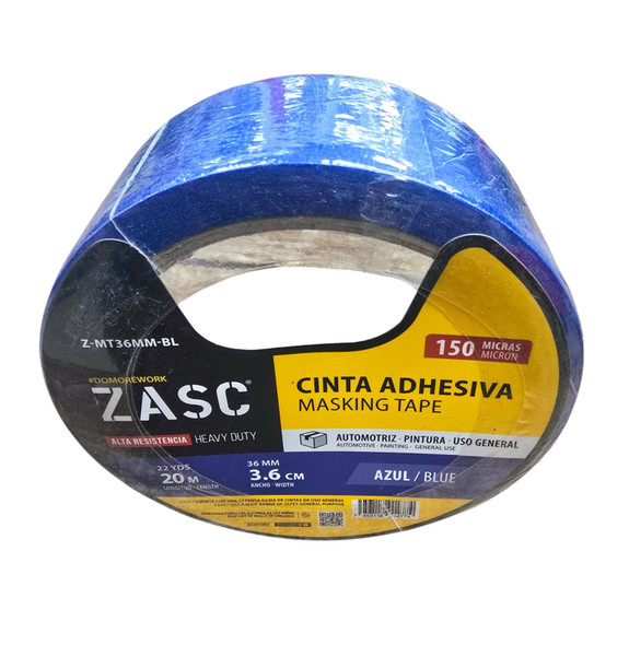 TAPE MASKING BLUE 1 1/2" X 20M ZASC Z-MT36MM-BL