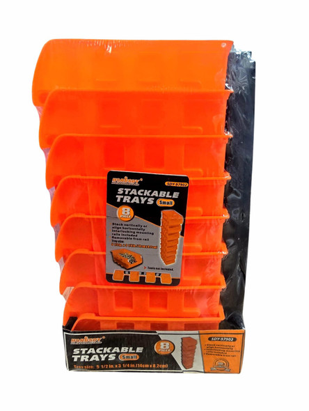 TRAY PLASTIC 8PCS HORUSDY #SDY-97902 ORANGE