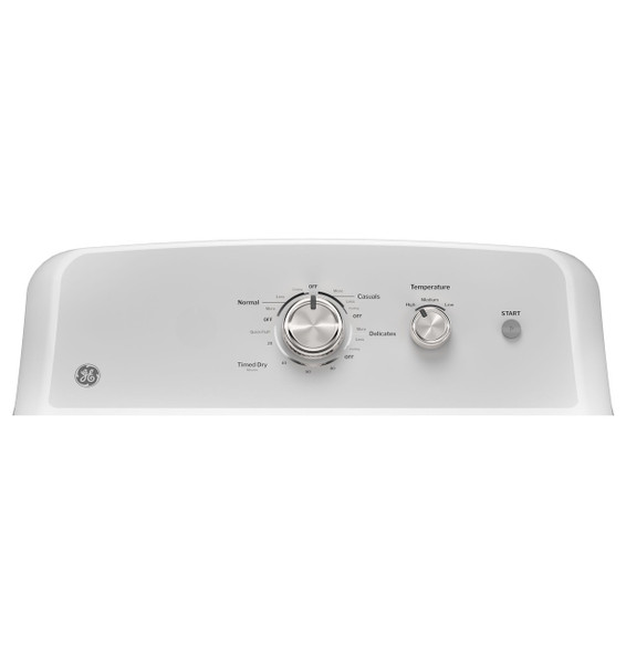 DRYER GE GTX38EASWWS 6.2CF ELECTRIC 240V WHITE