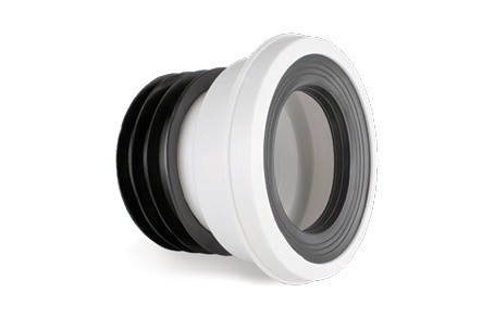 PVC PAN CONNECTOR 4" STRAIGHT BISMAN BMPTW001