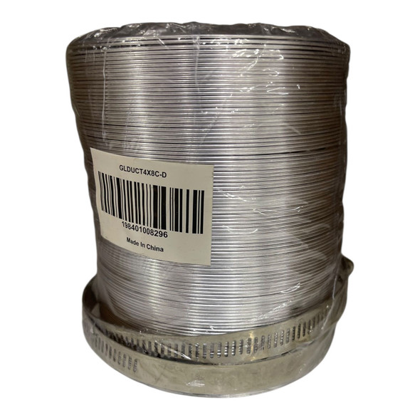 DUCT VENT 4" GLDUCT4X8C-D 8' VENT KIT