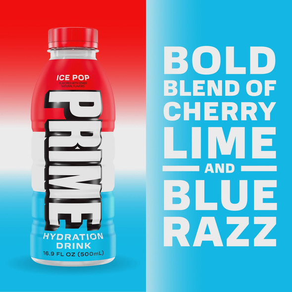 PRIME HYDRATION DRINK ICE POP 16.9oz 500ml