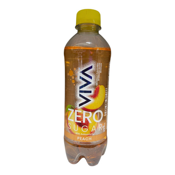 VIVA PEACH ZERO SUGAR SPARKLING WATER 355ml 12fl oz