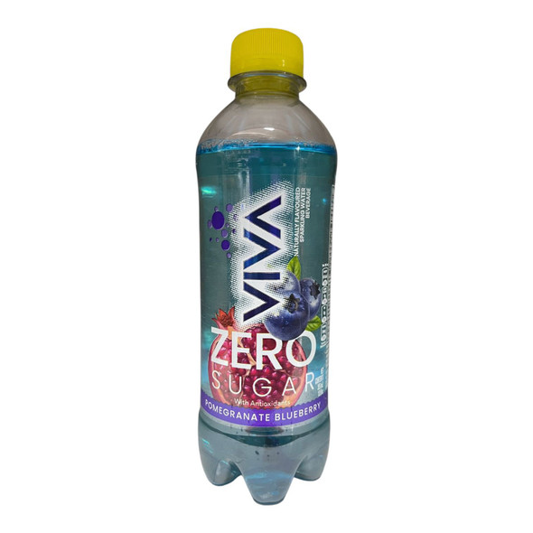 VIVA POMEGRANATE BLUEBERRY ZERO SUGAR SPARKLING WATER 355ml 12fl oz