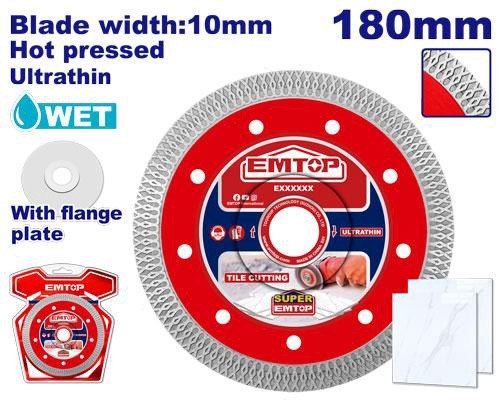 DISC 7" ULTRATHIN EMTOP EDDCH81801 180MM