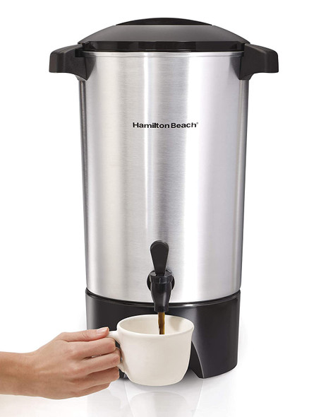 COFFEE MAKER HAMILTON BEACH 40515G URN STAINLESS STEEL COFFEE MAKER HAMILTON BEACH 40515G URN STAINLESS STEEL