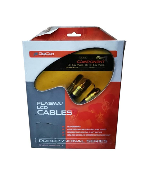 LEAD 3 RCA MALE TO 3 RCA MALE 6' CBL-PC6 DIGICOM