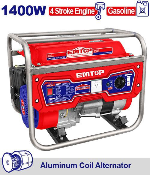 GENERATOR EMTOP 1400W ULGGRR1511 PULL START
