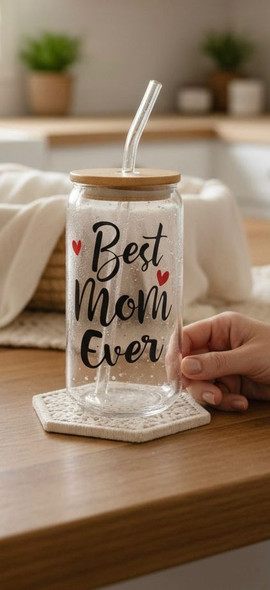 Mother's Day Tumbler Glass 16oz