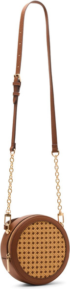Bag Anne Klein Caning Circular Crossbody Chestnut