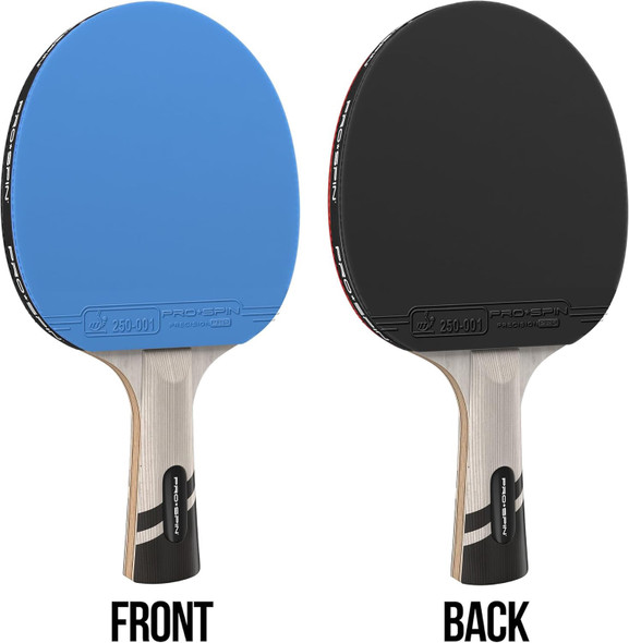 TABLE TENNIS RACKETS PRO SPIN SINGLE BLUE AND BLACK