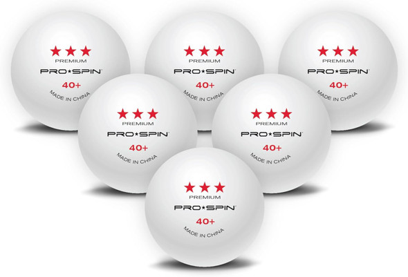 TABLE TENNIS BALLS PRO SPIN 40PCS WHITE