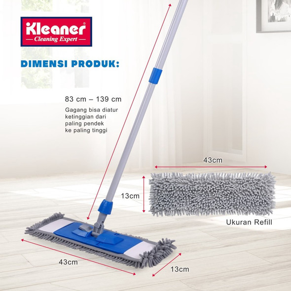 MOP MICROFIBER DUST KLEANER GSA002 43CM