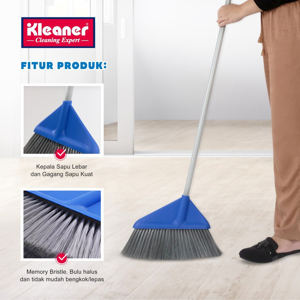 BROOM FLOOR BRUSH INDOOR KLEANER GSK003 WITH STICK