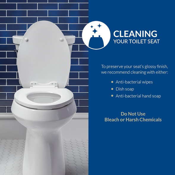 TOILET SEAT BEMIS ROUND WOOD WHITE 400TTA