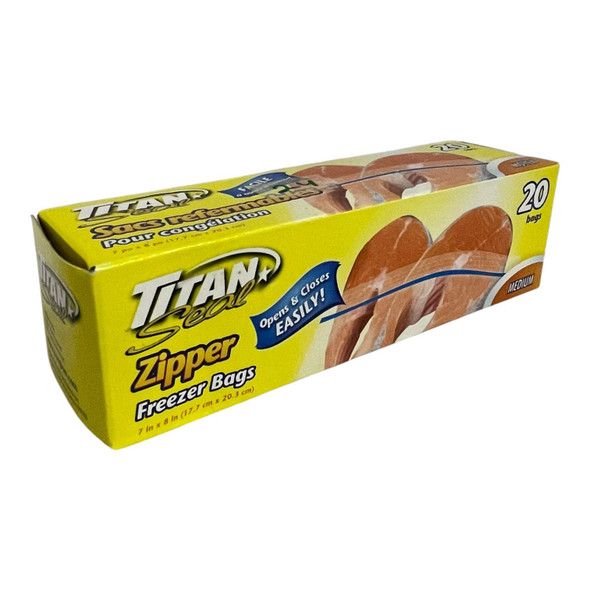 BAG ZIP-LOCK TITAN B-ZX20Z 20PCS PACK MEDIUM