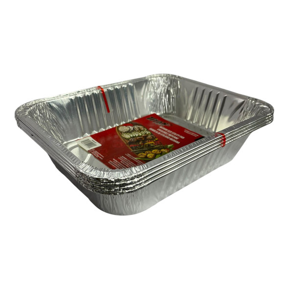 FOIL TRAY TITAN BZ90930R PAN MID SIZE 4PCS PACK