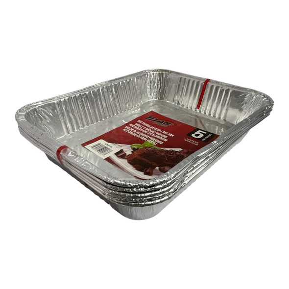 FOIL TRAY TITAN BZ90310R CAKE RECTANGLE  DEEP