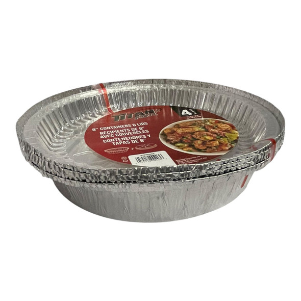 FOIL TRAY TITAN BZ92058CR ROUND 8"