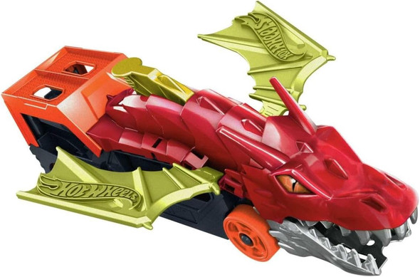 Toy Hot Wheels City Dragon Launch Transporter Set